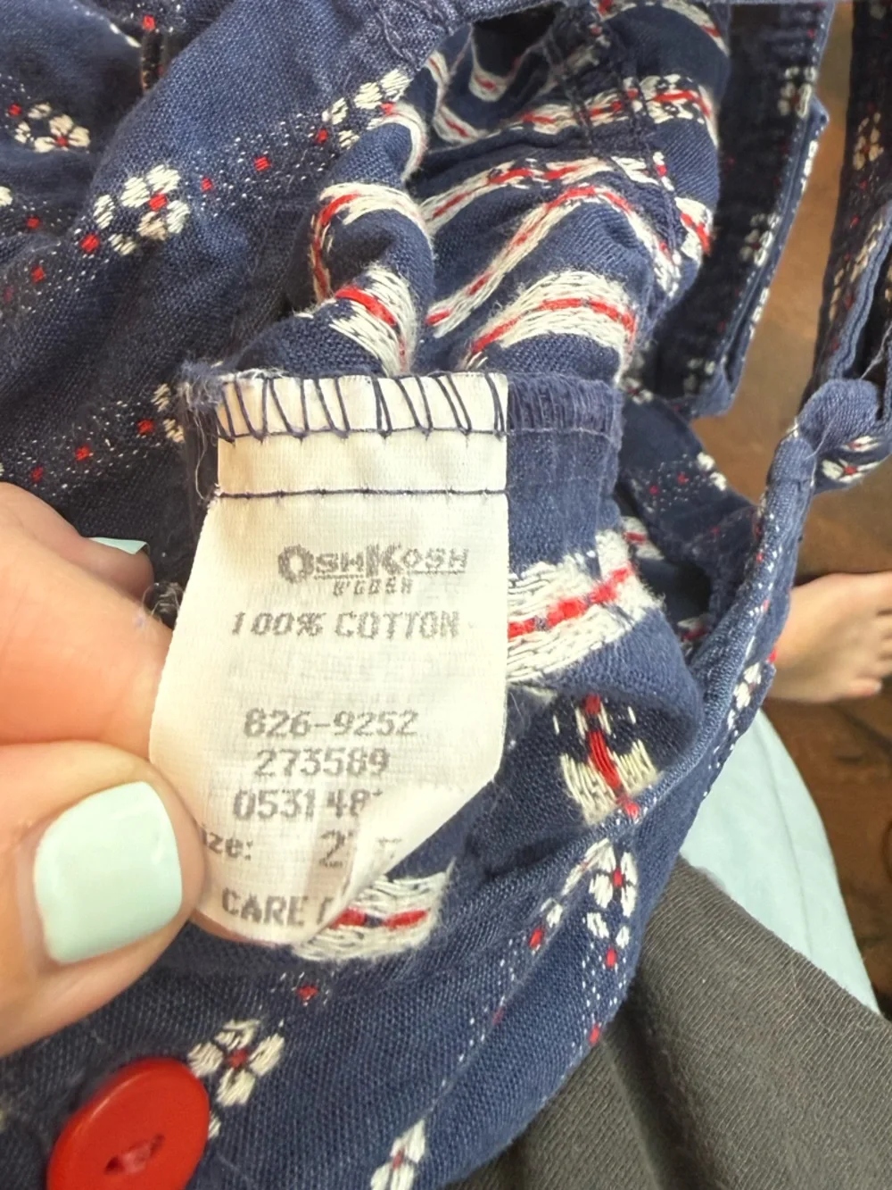 Vintage OshKosh‎ B'gosh Sz 24m Floral Overalls